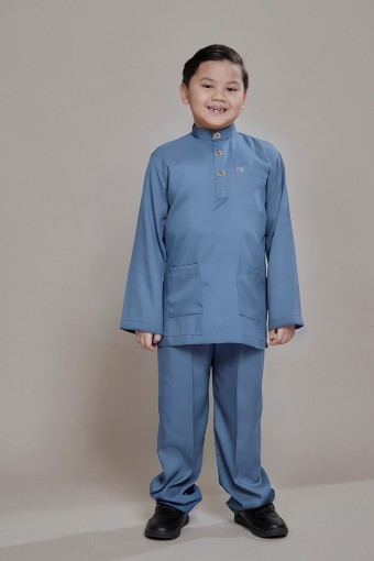 Hud Baju Melayu Ash Blue