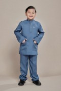 Hud Baju Melayu Ash Blue