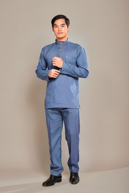 Nuh Baju Melayu Ash Blue