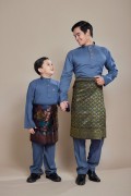 Nuh Baju Melayu Ash Blue