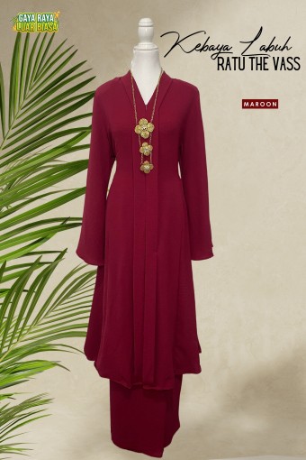 Kebaya Labuh Ratu The Vass Maroon