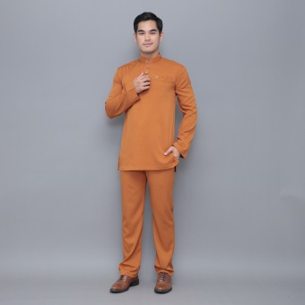 Quds Baju Melayu Brick Orange