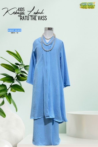 Kebaya Labuh Ratu The Vass Kids Baby Blue