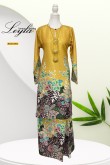 Leyla Batik Kurung Pahang Mustard