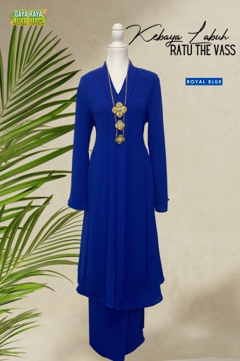 Kebaya Labuh Ratu The Vass Royal Blue