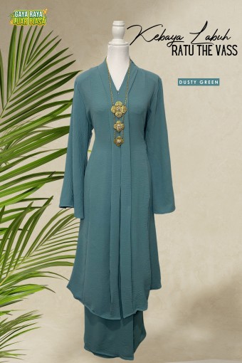 Kebaya Labuh Ratu The Vass Dusty Green