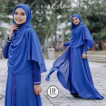Jubah Adra Royal Blue